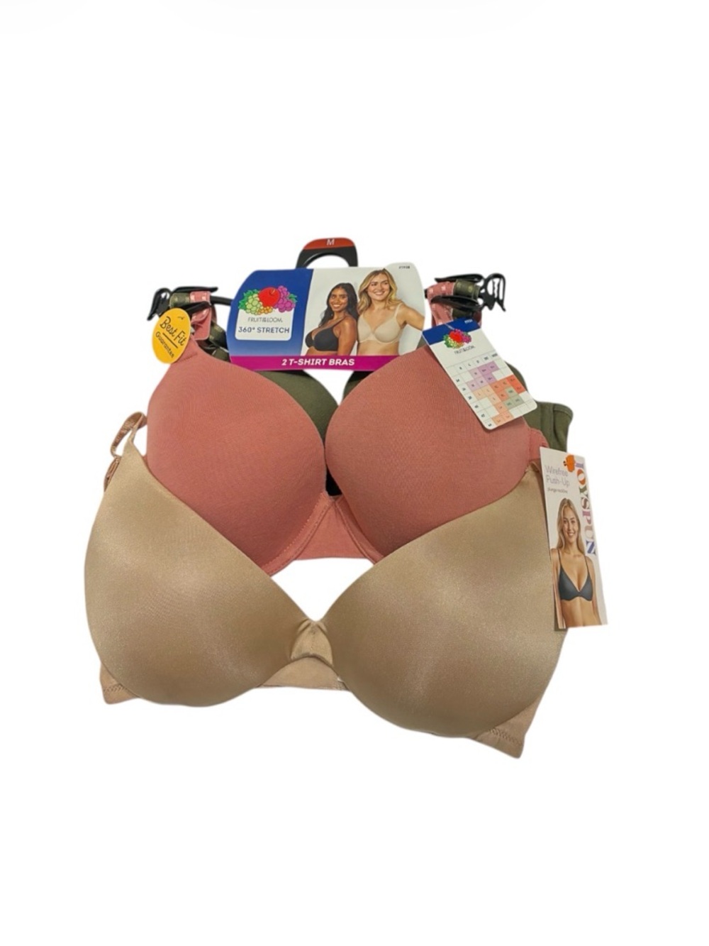 New Pack of 3 Bras Size Medium 36B 34C